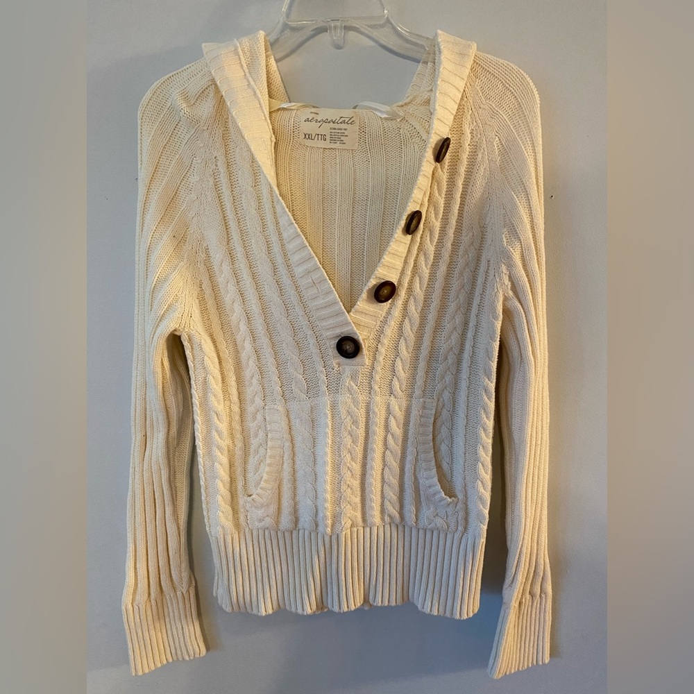 Aeropostale button sweater